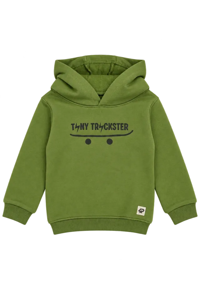4PRESIDENT Kristian2 hoodie khaki jongens bliksem
