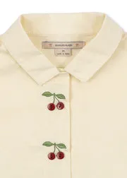 Konges Sløjd Evia Cherry overhemd cloud cream kers