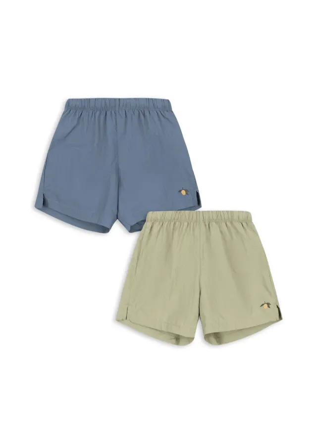 Konges Sløjd Pomio Zwemshorts 2-pack tea flint stone recycled