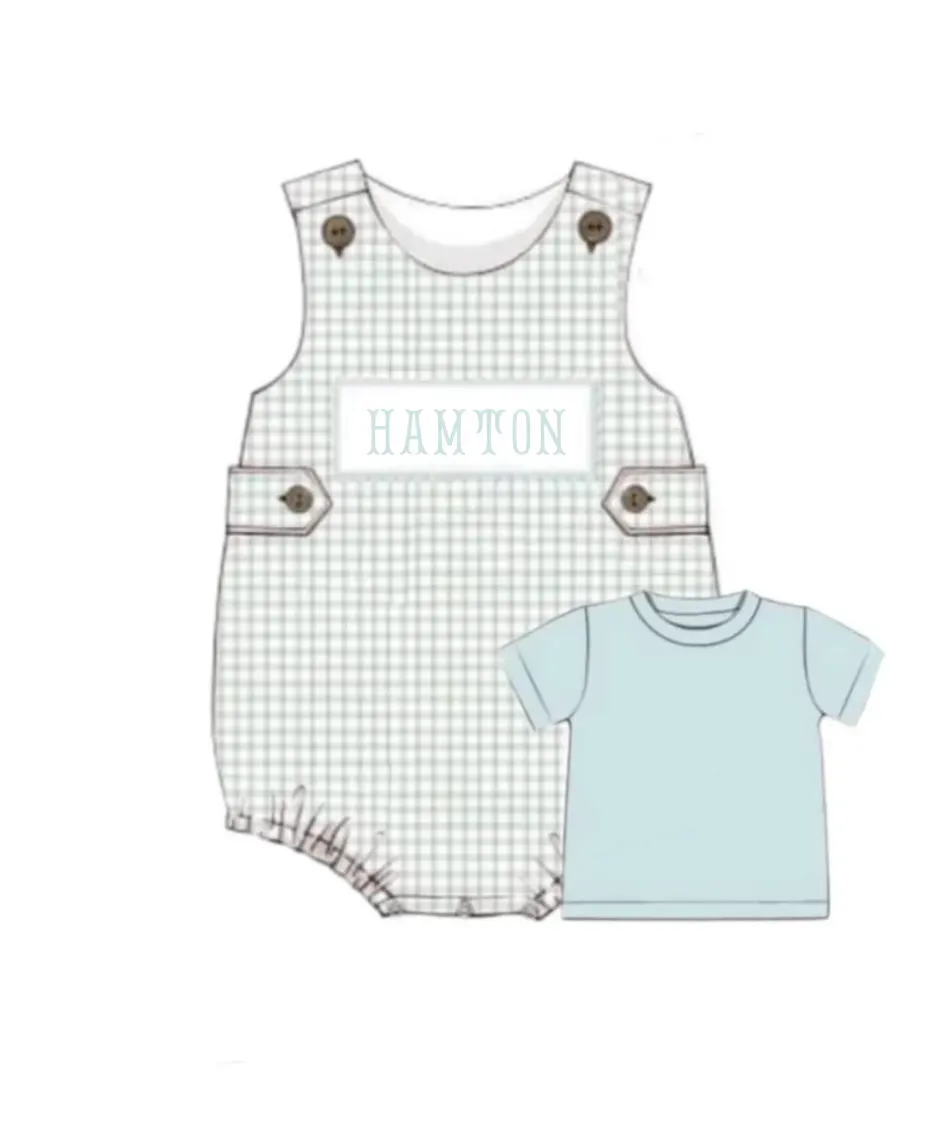 Busy Bee Smocks Finlee Floral bubblepakje 12M Hamton geweven