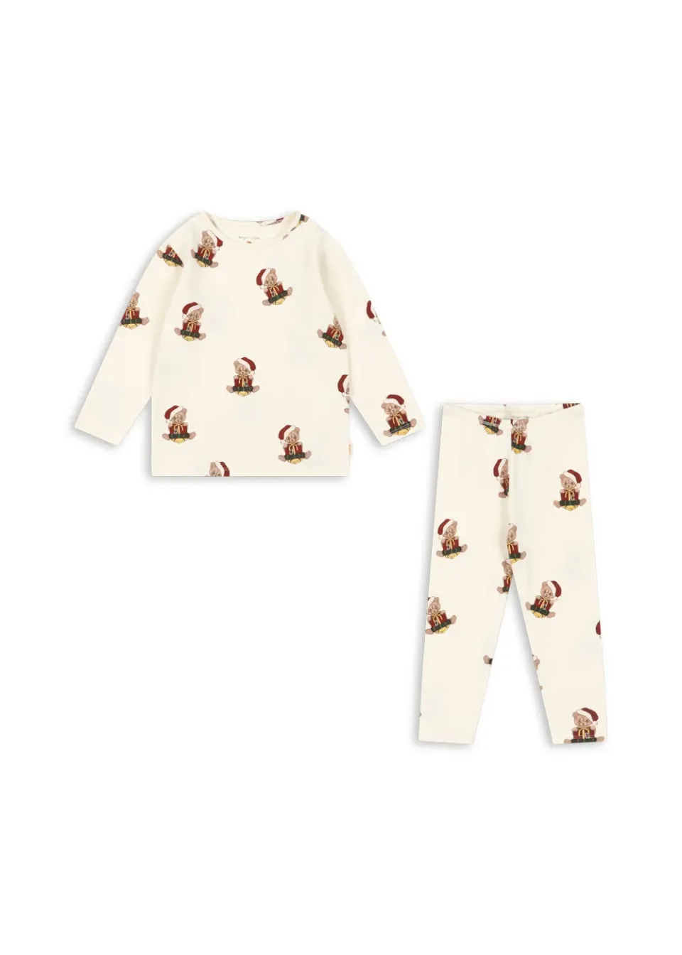 Konges Sløjd Basic blouse broekset teddy bear biokatoen