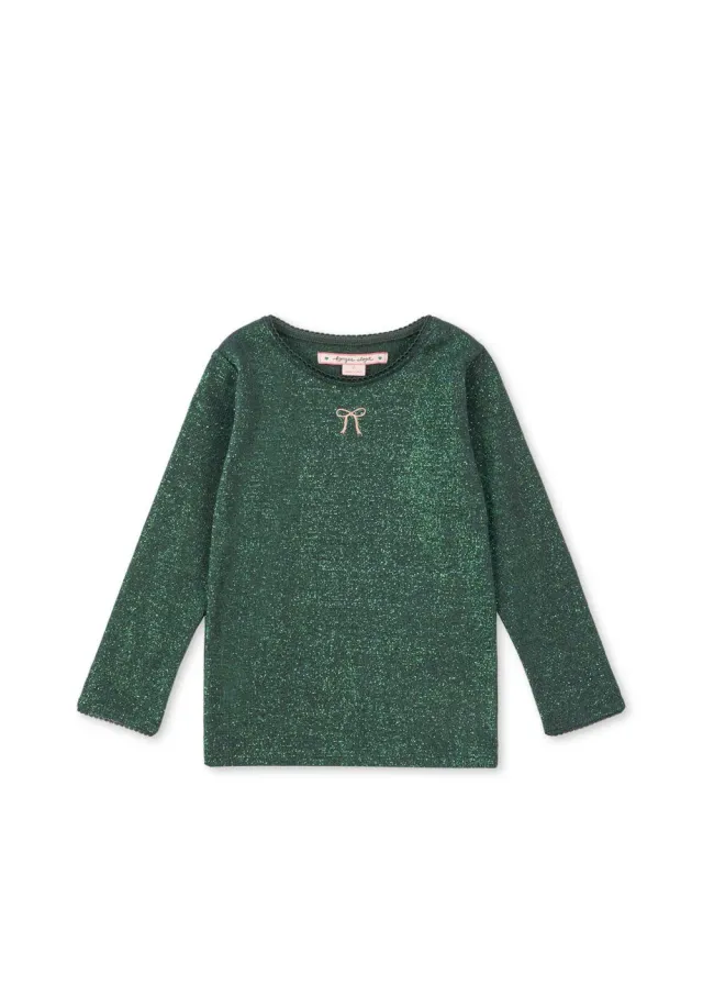 Konges Sløjd Roli blouse jungle green rib