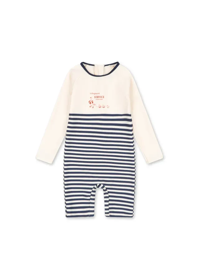 Konges Sløjd Aster zwemonesie marin stripe UPF 50+