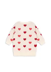 Konges Sløjd Lapis jurk coeur coloré duo pink bio
