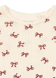 Konges Sløjd Minnie Blouse Bow Rouge biokatoen
