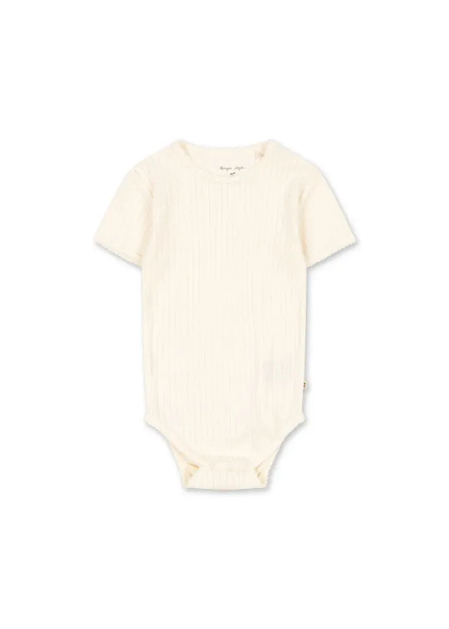 Konges Sløjd Minnie Romper korte mouw antique white ajour