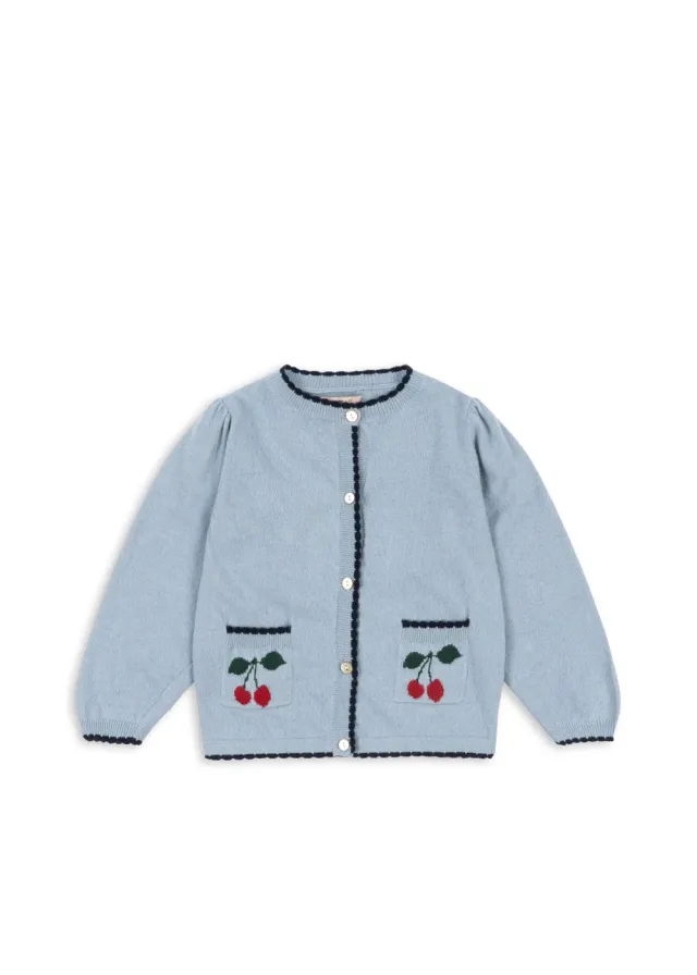 Konges Sløjd Alexa vest blue fog wolmix zakken