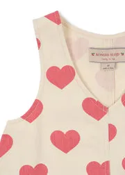 Konges Sløjd Magot jurk bon coeur pink biokatoen