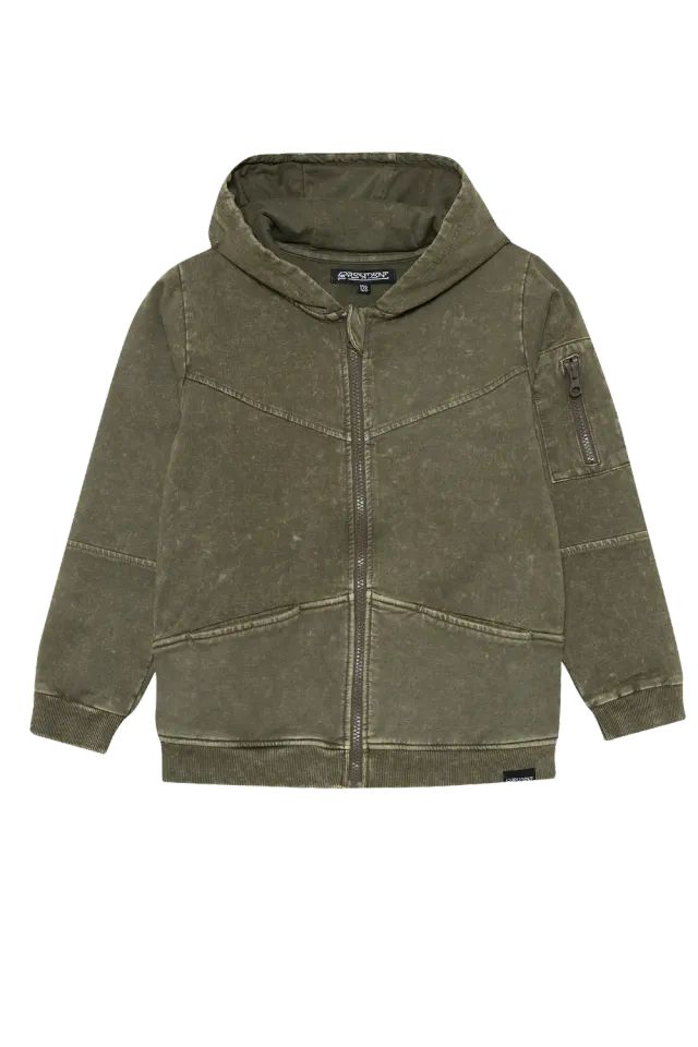 4PRESIDENT Nijs Grey vest hoodie jongens katoen