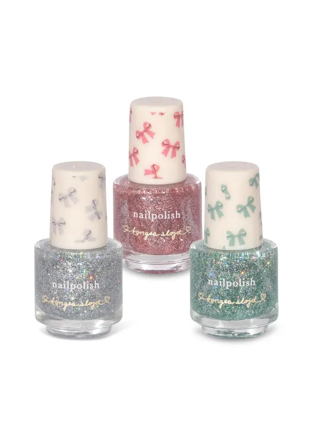 Konges Sløjd Twinkle nagellak multi 3 stuks peel-off