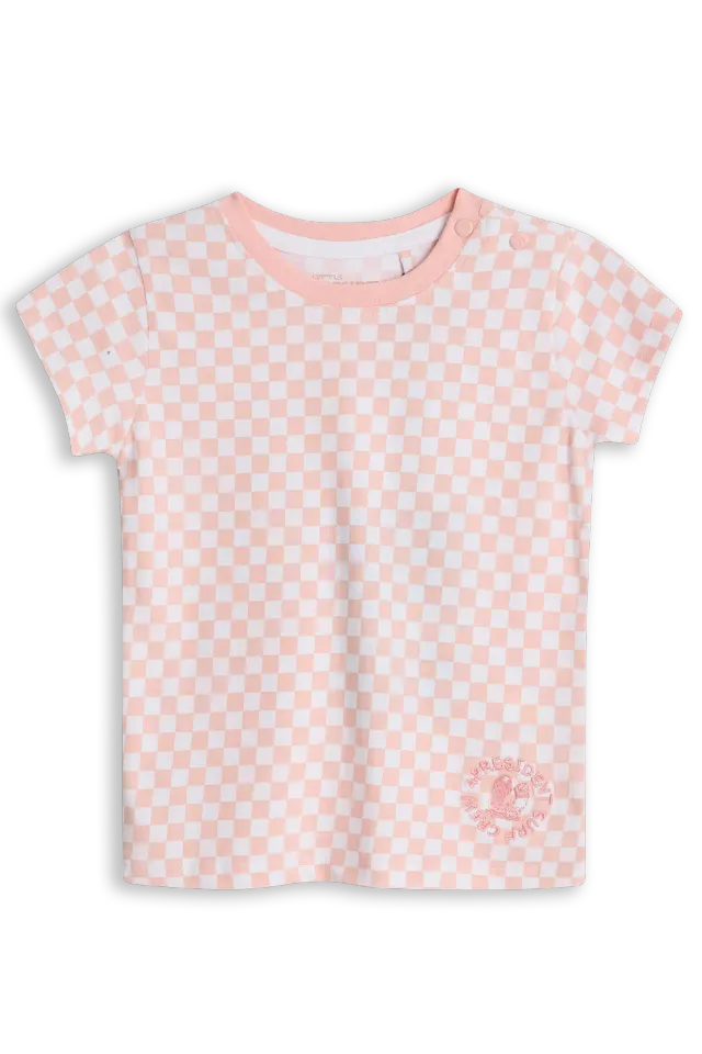 4President Dirkje Small Check AOP T-shirt meisjes ruit