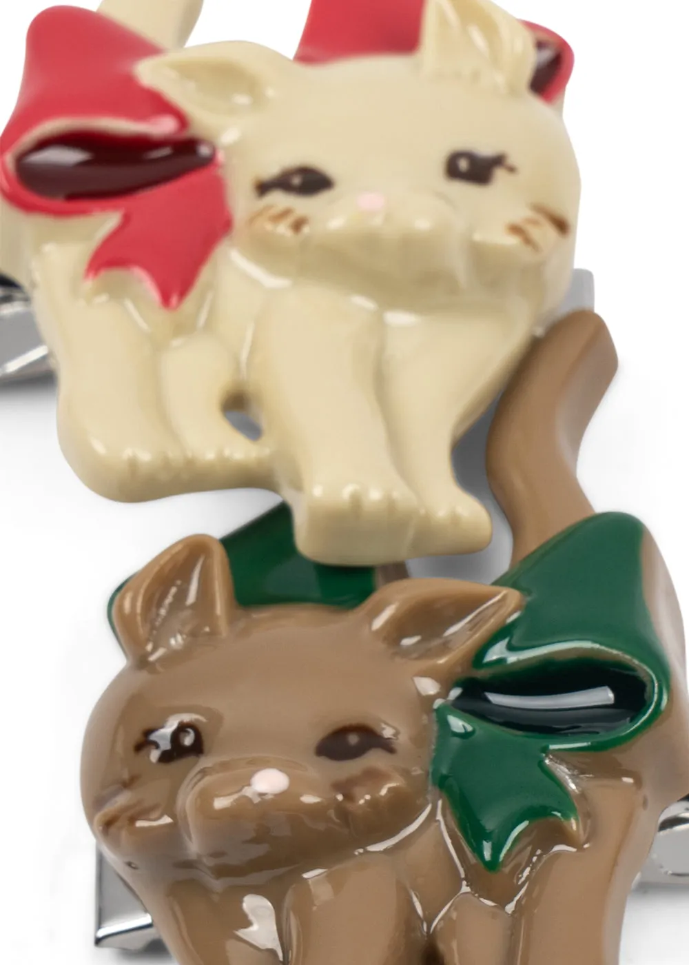 Konges Sløjd Bow Kitty haarclips katje 2-pack
