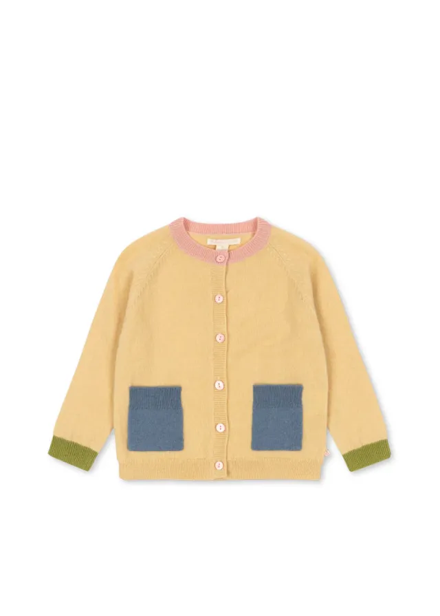 Konges Sløjd Colletti Cardigan Vest Yellow Wol
