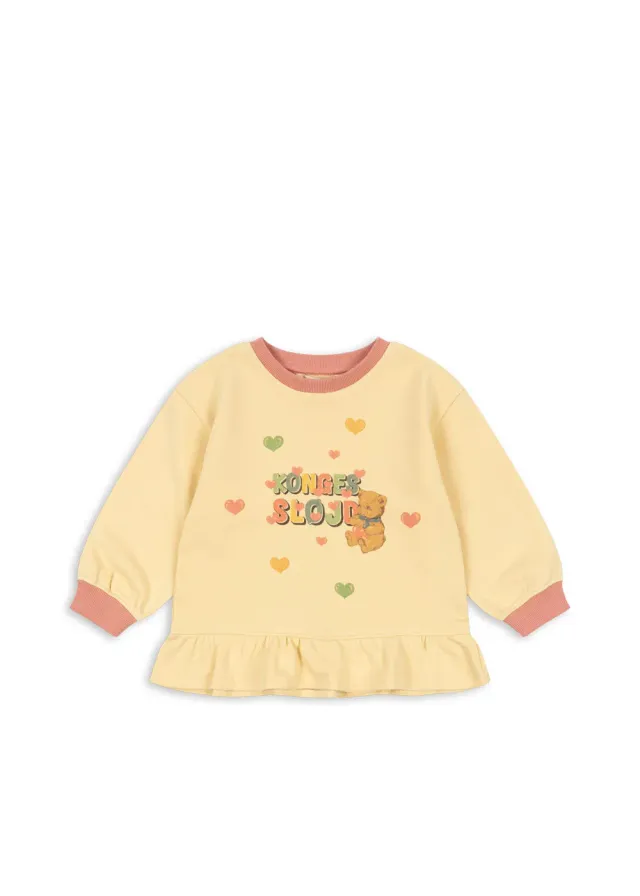 Konges Sløjd Spotty sweater banana crepe biokatoen