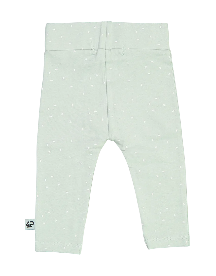 4President Lily Grey Mint legging baby biokatoen