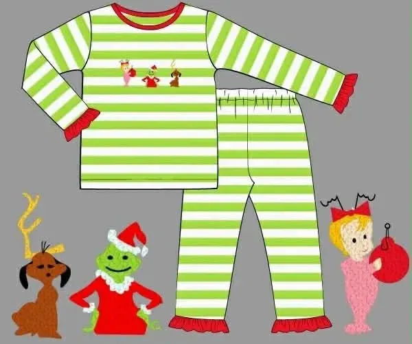 Busy Bee Smocks Mean One meisjespyjama 2-delig