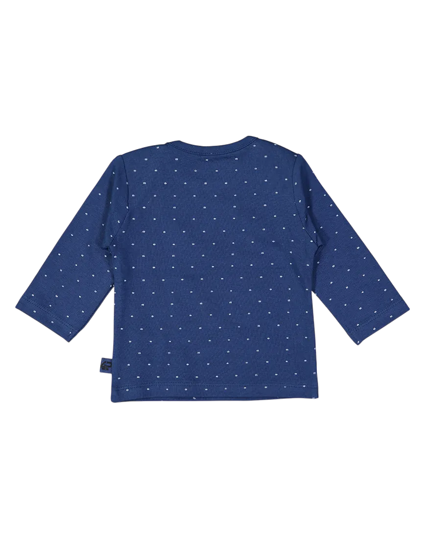 4President Quinn longsleeve baby navy AOP
