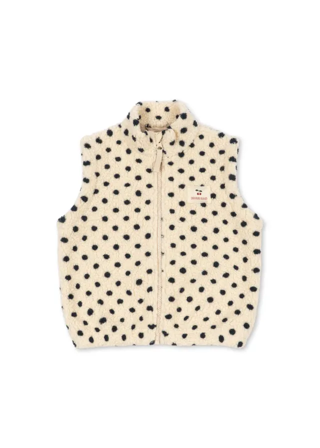 Konges Sløjd Jody teddy vest dot lumiere fleece