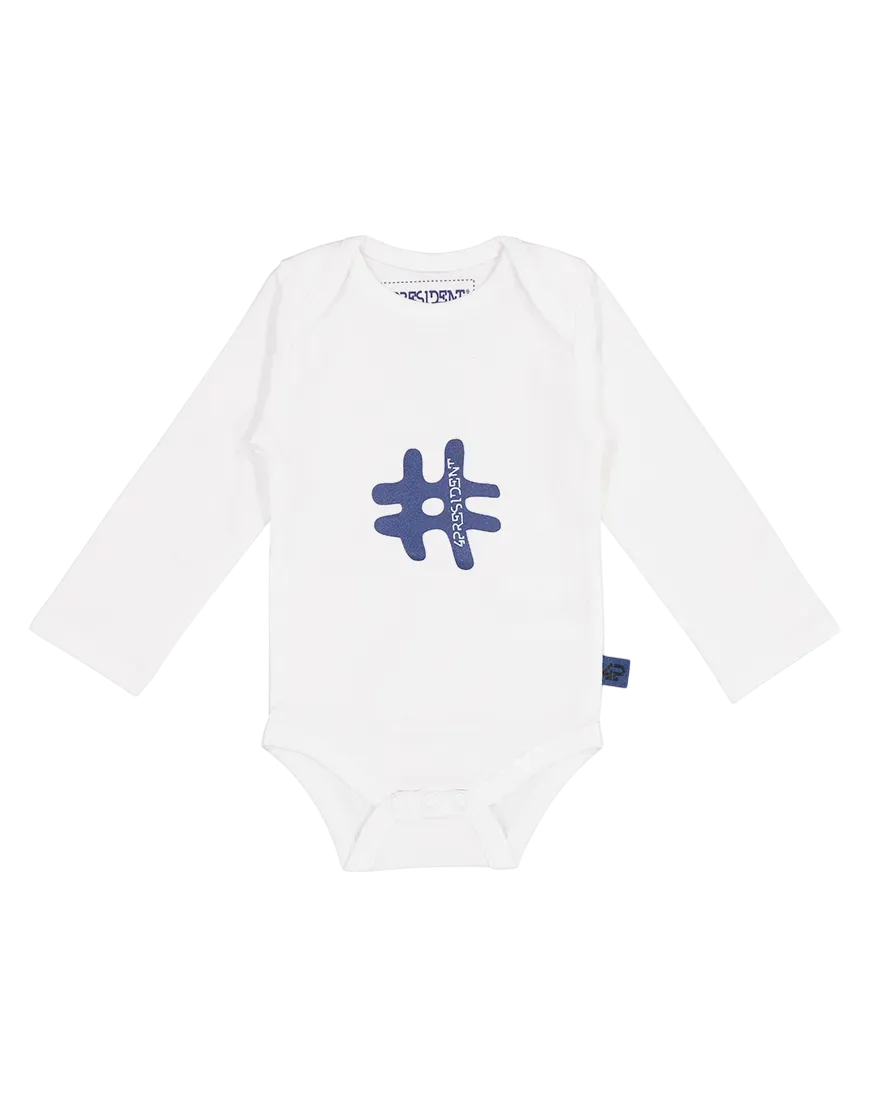4President Skye White romper wit katoen maat 50