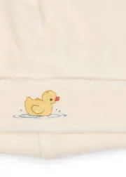 Konges Sløjd Elu Beanie babymuts antique white biokatoen
