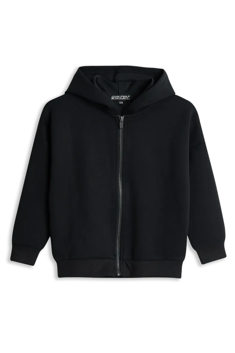4PRESIDENT Mia Black hoodie met rits meisjes