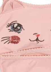 Konges Sløjd Kitty Bikini Powder Pink kattenprint