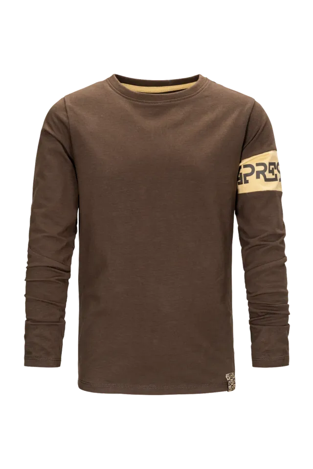 4President Adam Brown longsleeve jongens bruin