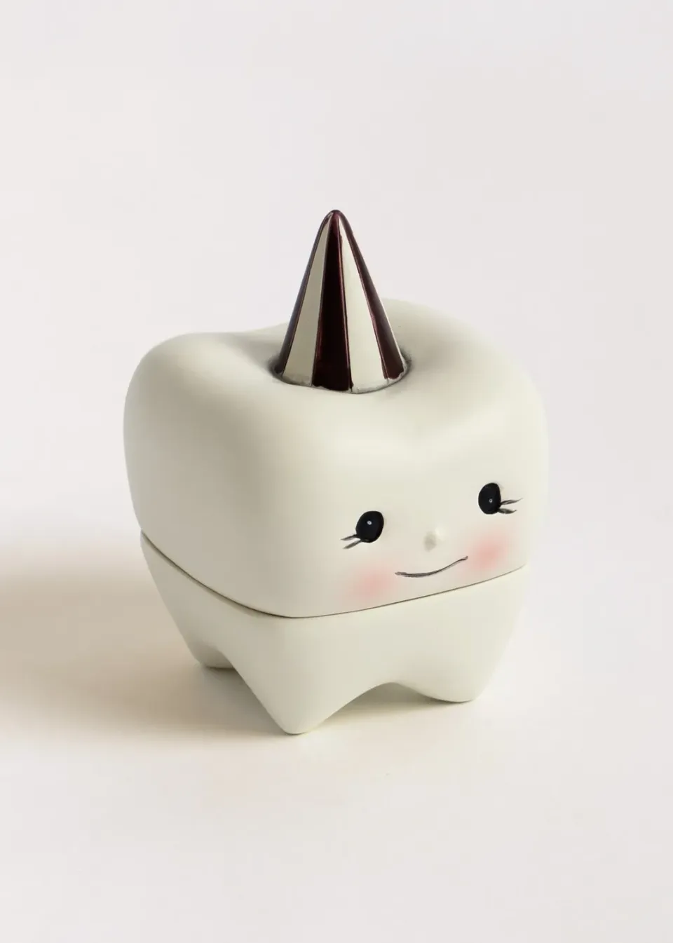 Konges Sløjd tandendoosje off white 9 cm decoratie