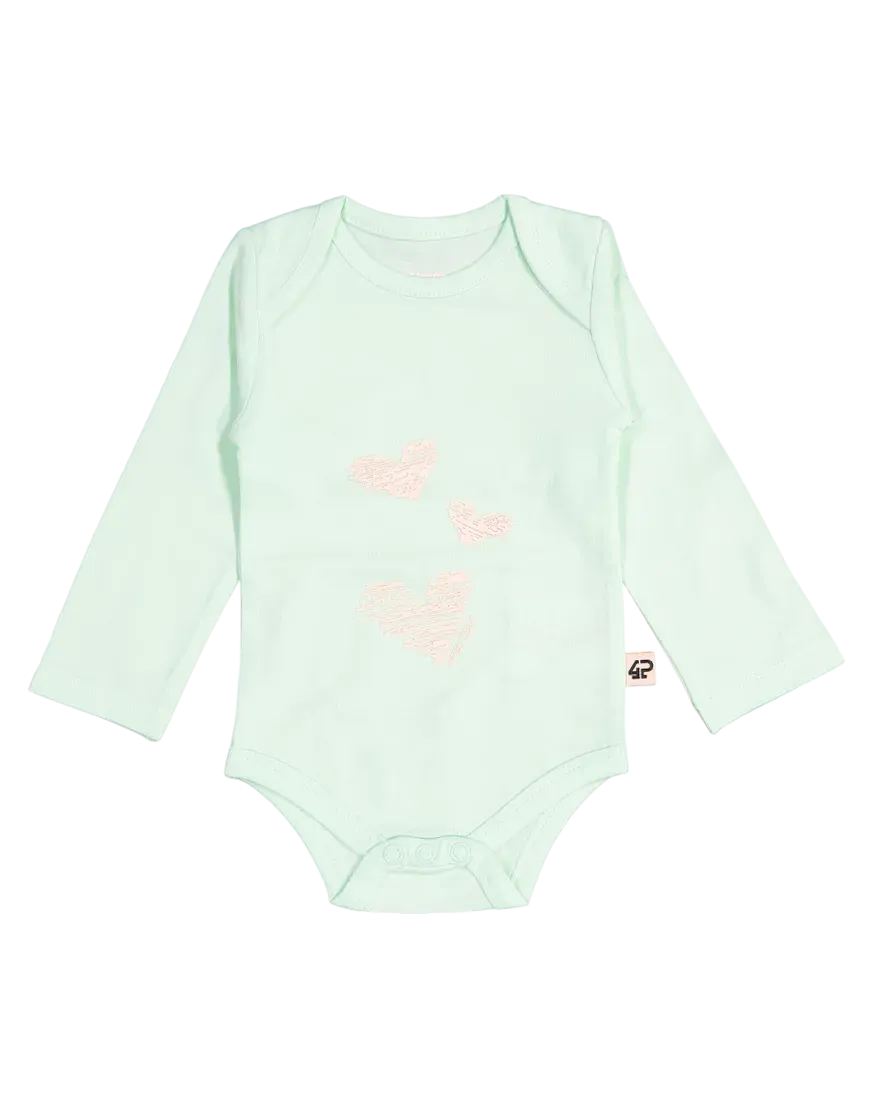 4PRESIDENT Skye Mint romper mint katoen newborn