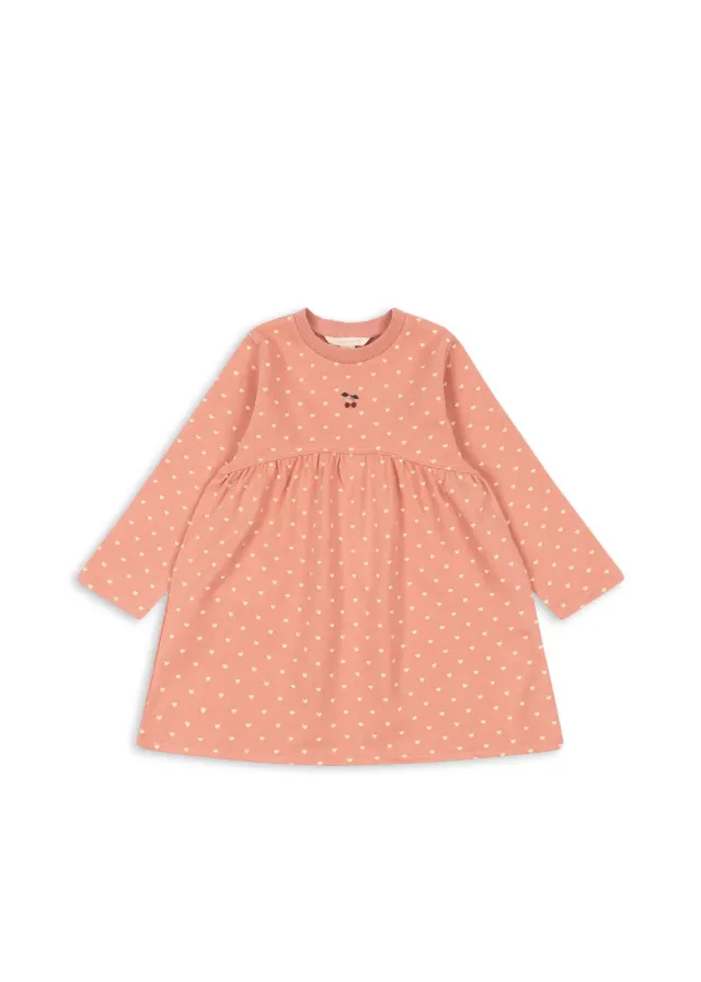 Konges Sløjd Spotty jurk coeur feathers biokatoenmix