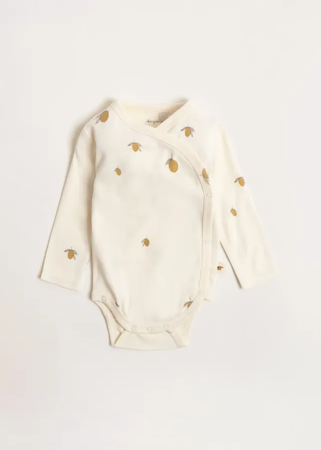 Konges Sløjd Newborn Romper Lemon Biokatoen Jersey