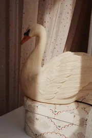 Konges Sløjd Zwaan lamp nachtlampje beige dimbaar