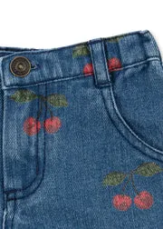 Konges Sløjd Magot Korte Broek Cerise Denim