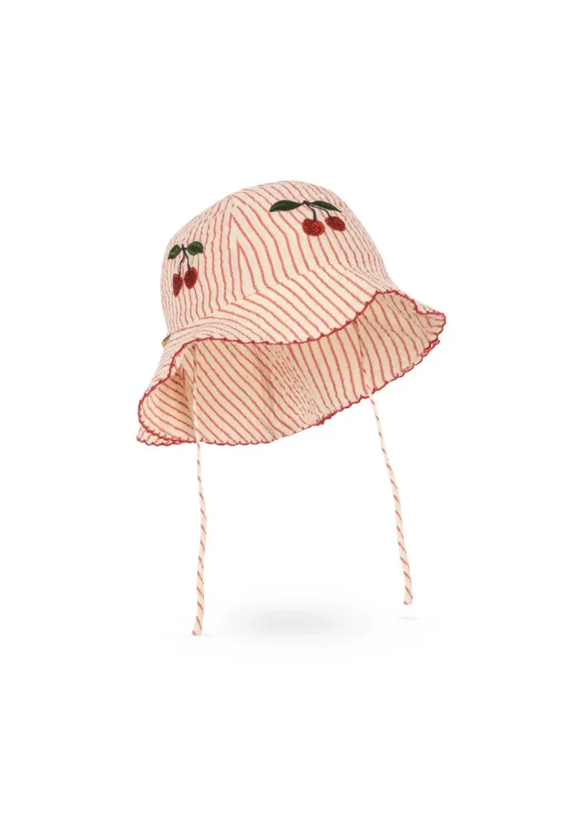 Konges Sløjd Ellie zonnehoed amour stripe – seersucker