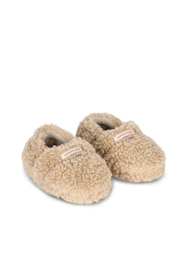 Konges Sløjd Globe pantoffels cream off white biokatoen