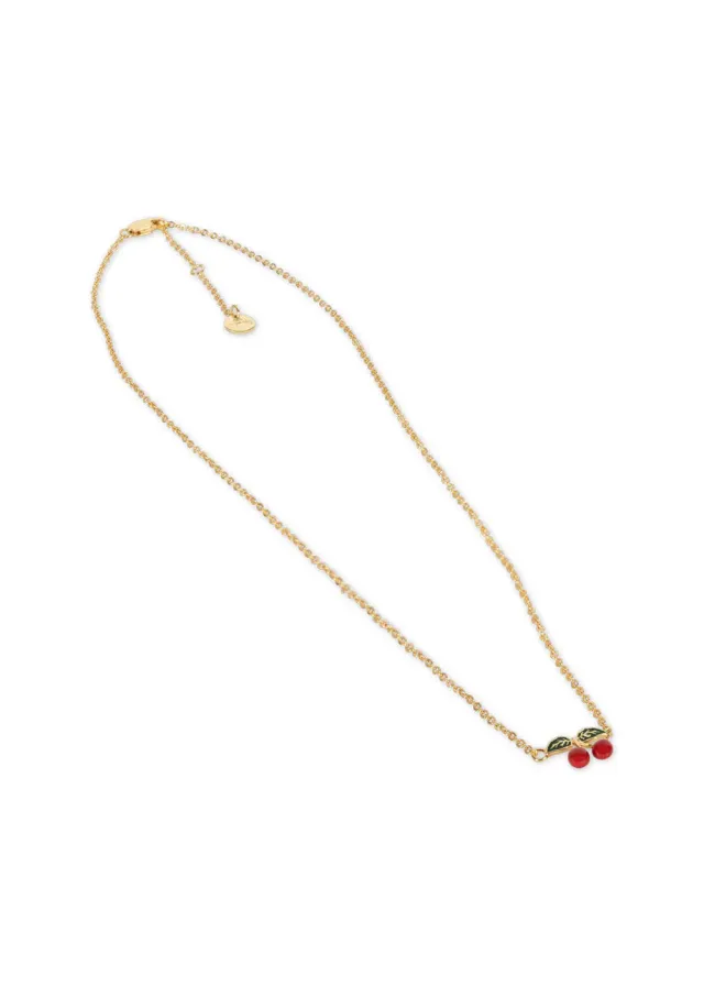 Konges Sløjd Cherry ketting kers verguld zilver
