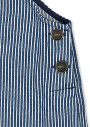 Konges Sløjd Luc tuinbroek blue stripe biokatoen