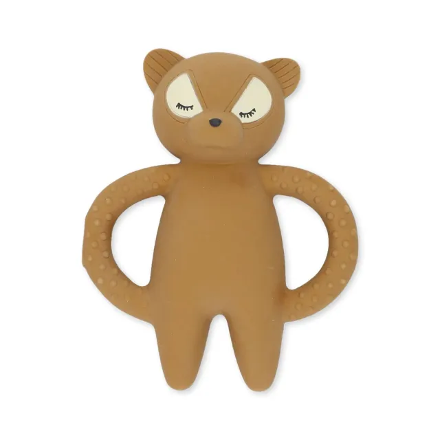 Konges Sløjd bijtring wasbeer caramel brown rubber
