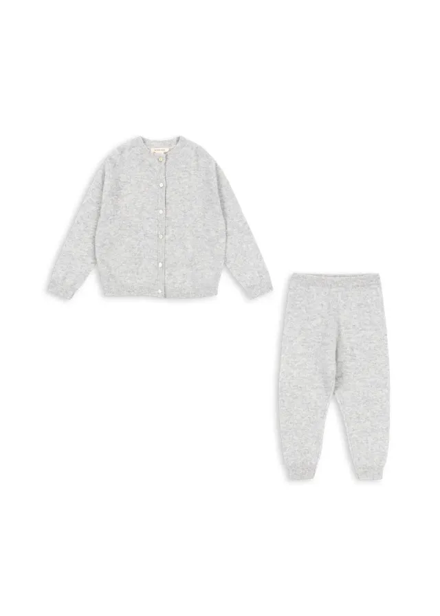 Konges Sløjd Dio Kasjmier Set Light Grey 100% Kasjmier