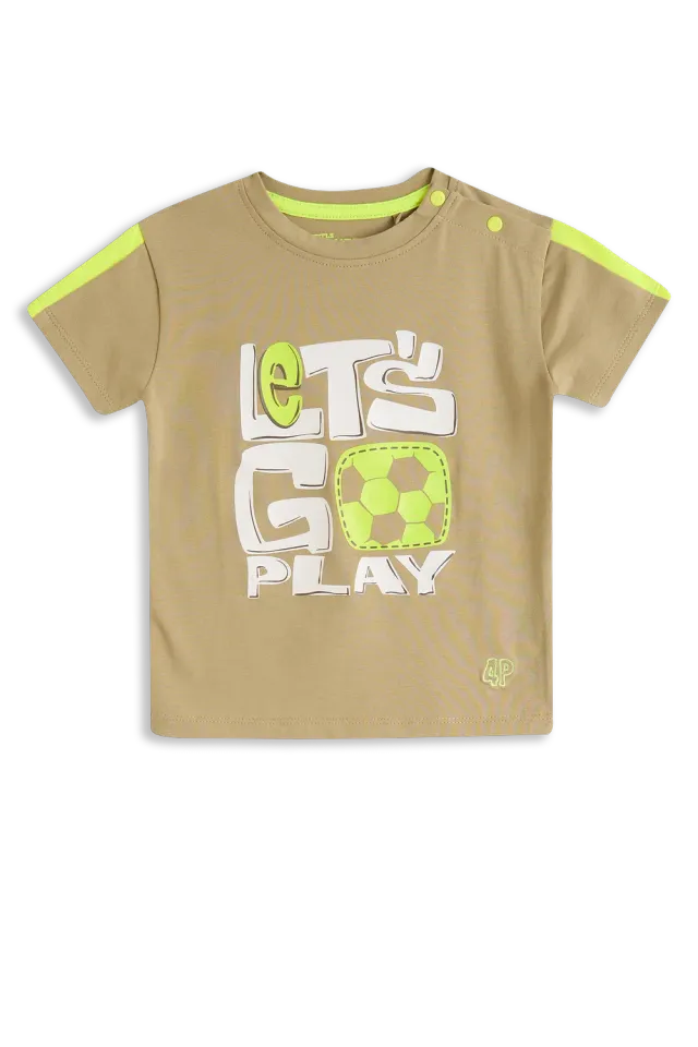 4PRESIDENT Daan Twill t-shirt print katoen