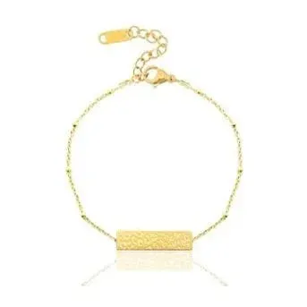 SODA FASHION Leopard Bar armband goud luipaard