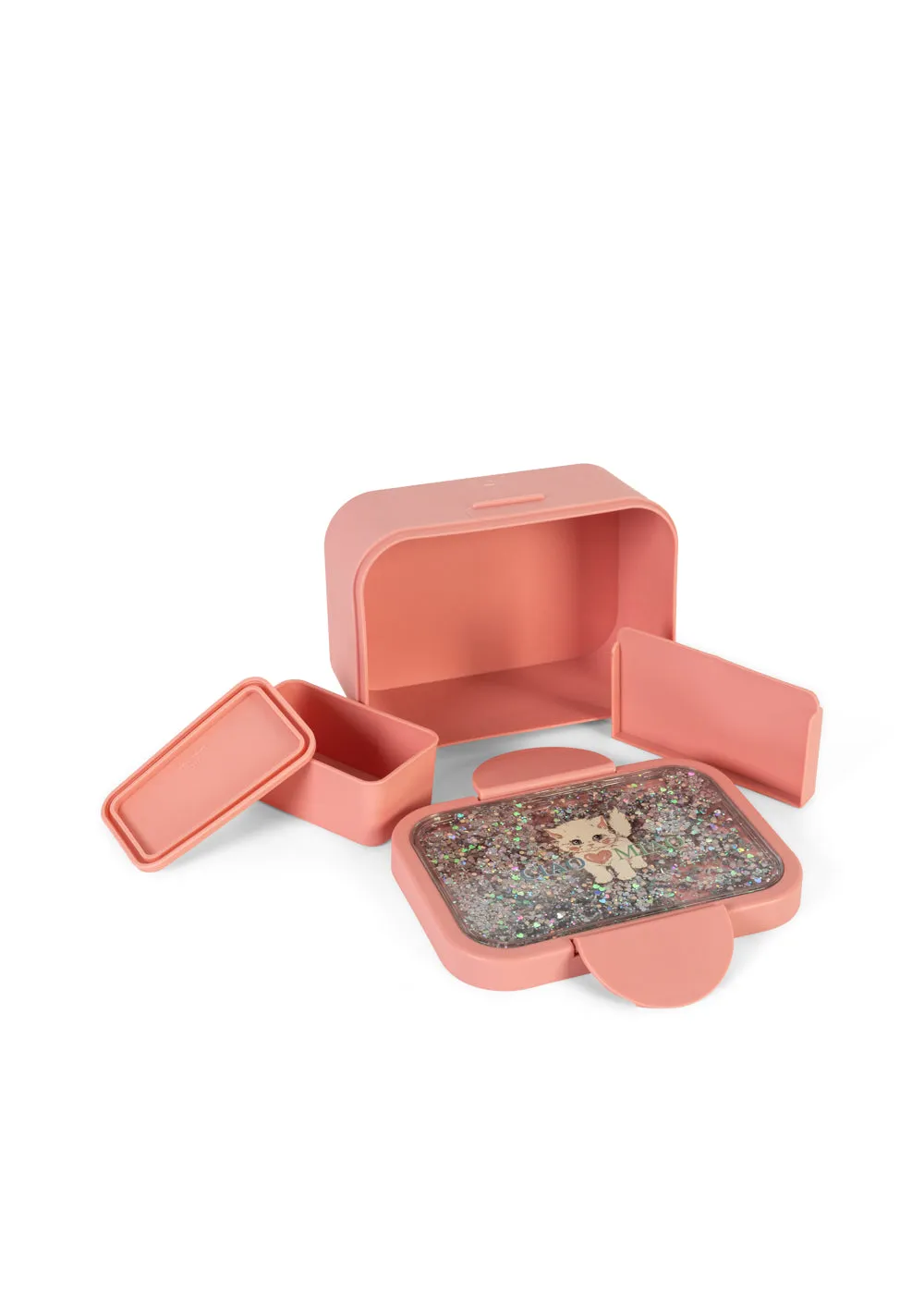 Konges Sløjd Glitter lunchbox ciao miao met verdeler
