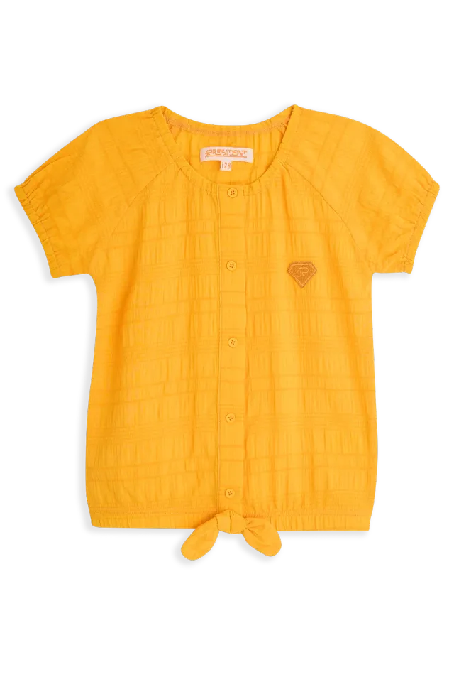 4President Nonna T-shirt meisjes oranje licht zomer shirt