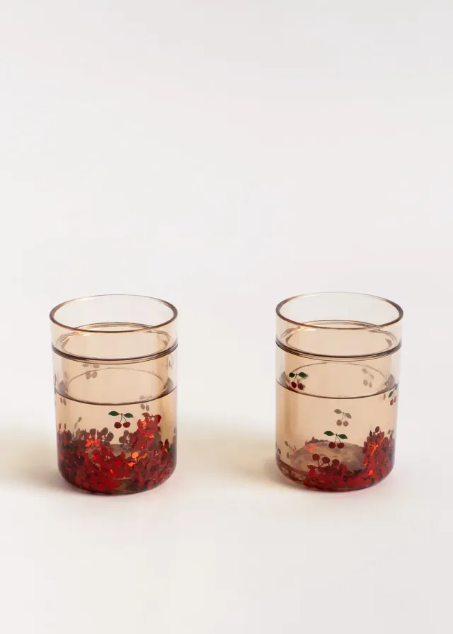 Konges Sløjd glitter mokken cherry 180 ml 2-pack
