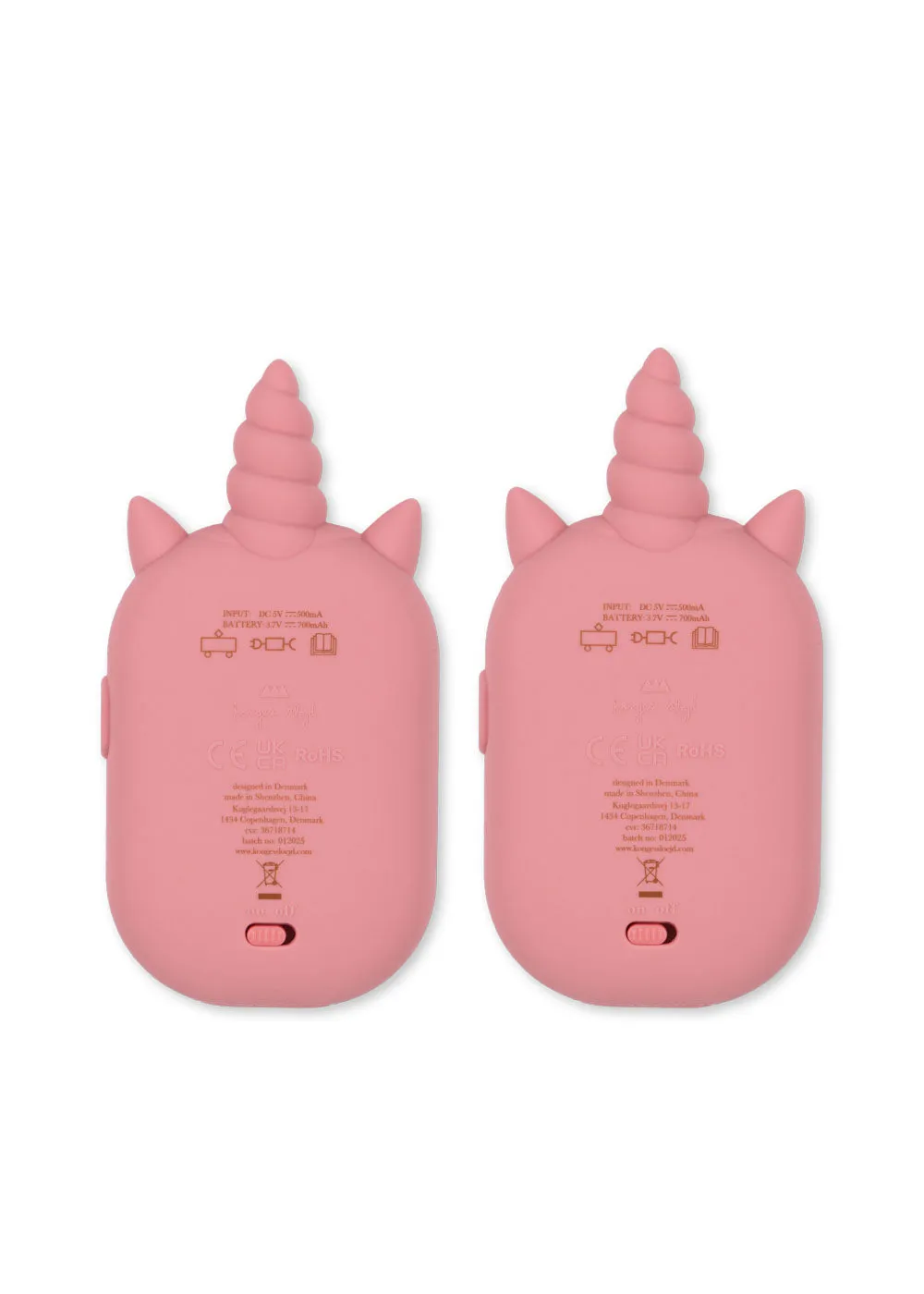 Konges Sløjd Glitter Eenhoorn walkie talkie sparkling pink
