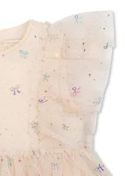 Konges Sløjd Ada Fairy Jurk Fairy Bow Sparkle kersen