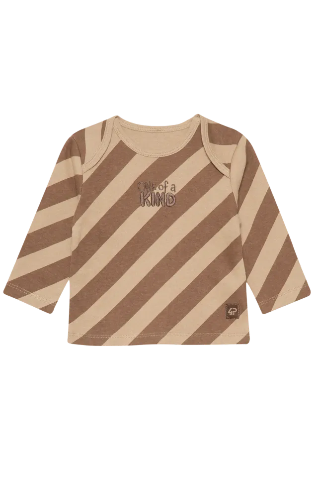 4PRESIDENT Zya Sand longsleeve baby envelophals