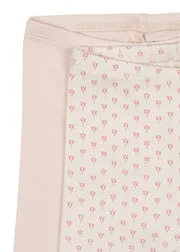 Konges Sløjd Bello leggings punto rosa 2-pack biokatoen