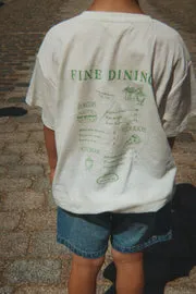 Konges Sløjd Era T-shirt off white fine dining linnenmix
