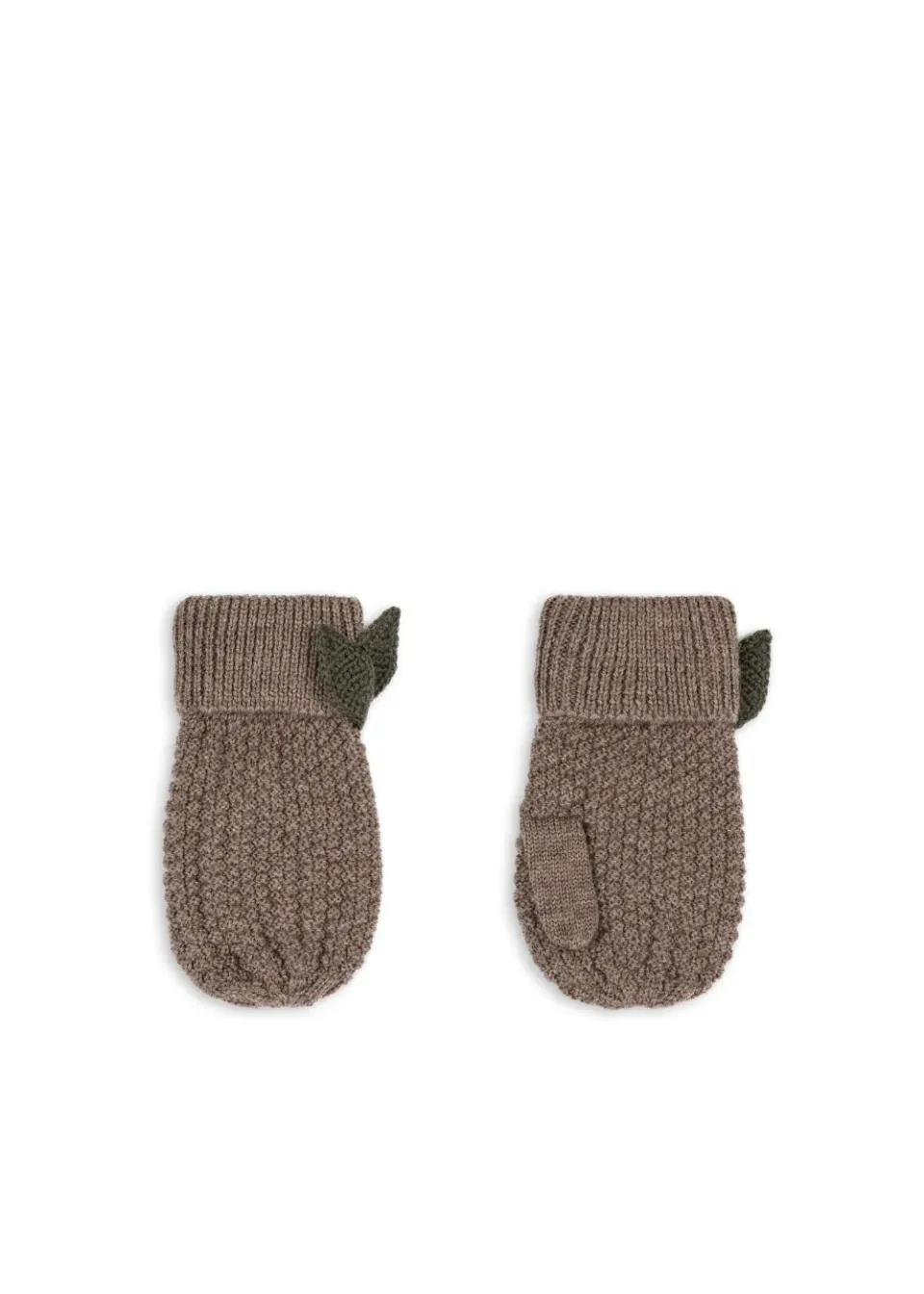 Konges Sløjd Fruity wanten bunny brown melange merino